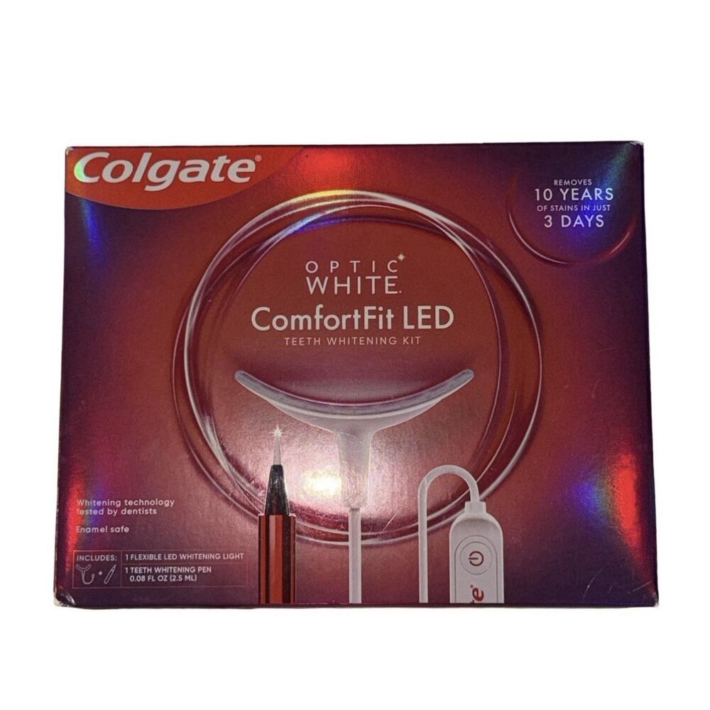 1 New Colgate Optic White ComfortFit LED Teeth Whitening Kit